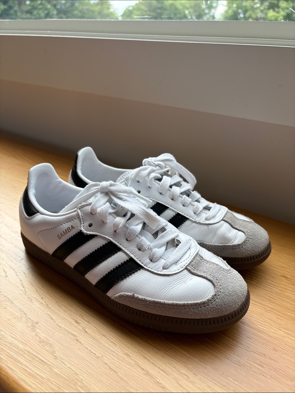 adidas White and Black Retro Trainer Sneakers